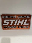 VINTAGE STIHL CHAINSAWDEALER SERVICE CENTERSIGN POWER TOOLS Double Sided