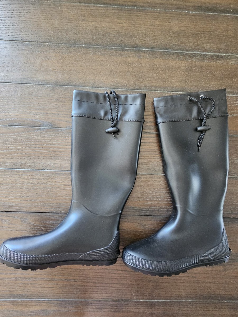 Asgard Tall Rain Boots With Zipper Summer Non Slip Waterproof Rubber Mid Calf From Buyocean, 