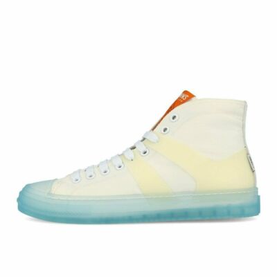 Djinns Clear High Canvas White Schuhe Sneaker Weiß Blau