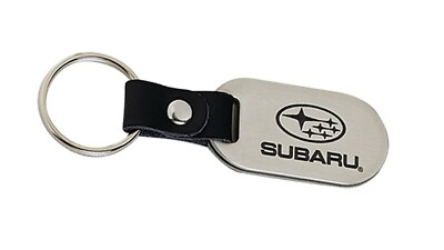 Subaru Logo Stainless Steel Keychain Impreza Outback Genuine WRX