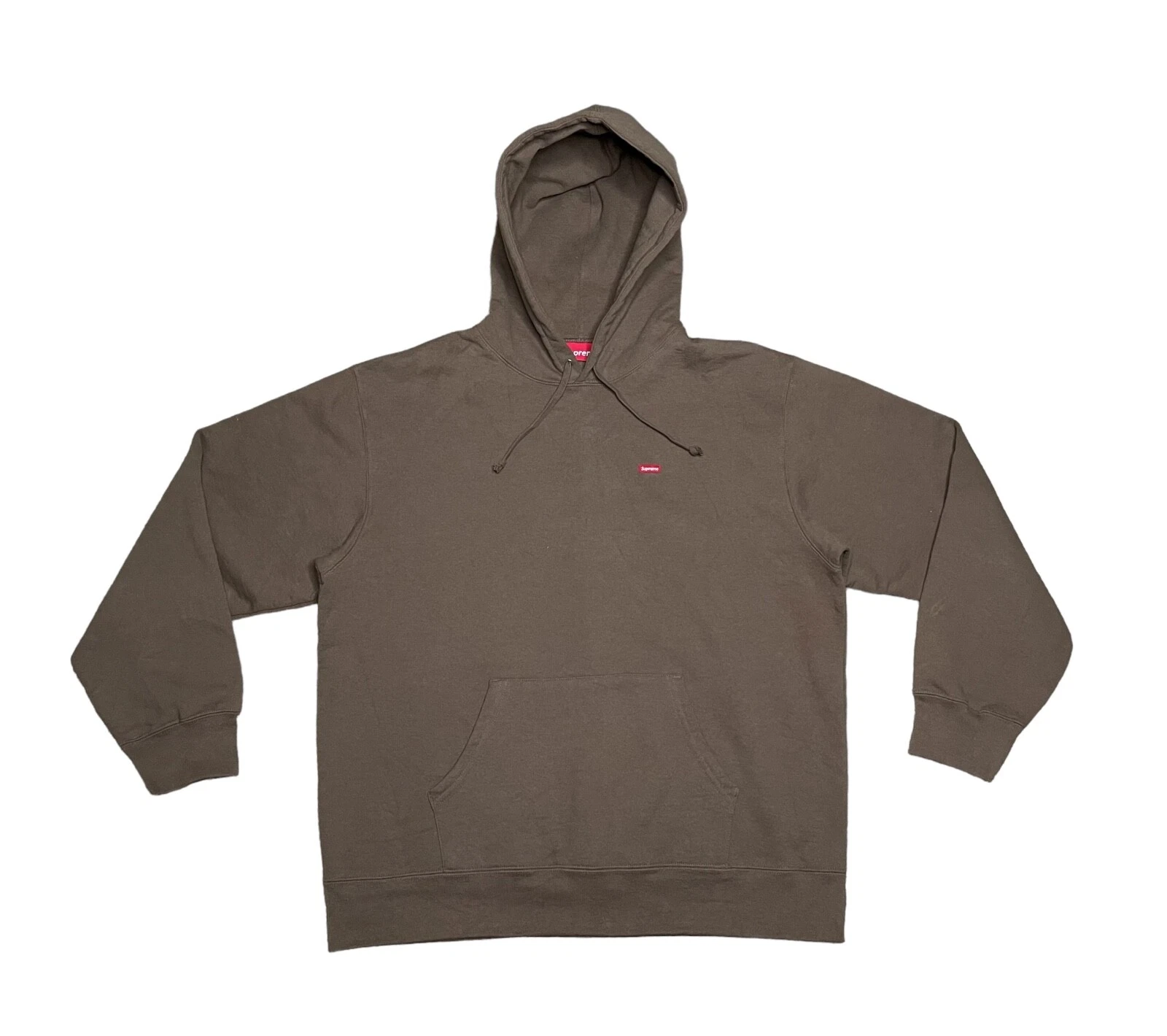 Sweat à capuche épais homme Supreme grande boîte marron logo FW22