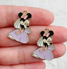 Lot cartoon minnie Pendant DIY bracelet Necklace Jewelry Making