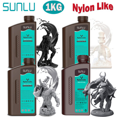 SUNLU 1KG Nylon Like Resin,3D Drucker Resin 405nm UV Curing,For LCD DLP Drucker