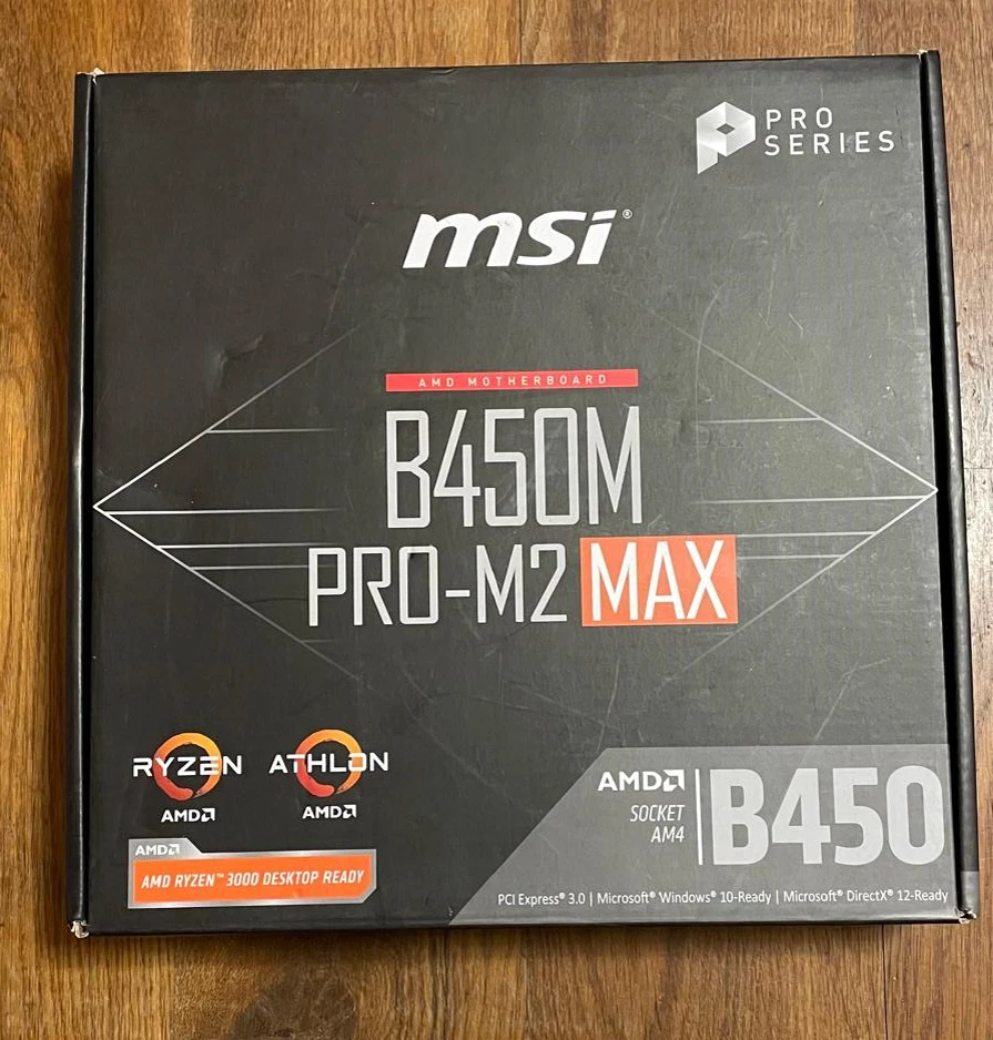 Scheda Madre MSI B450M PRO-M2 MAX AM4 mATX AMD RYZEN 3 5 7 9 VGA DDR4 128GB XMP - Immagine 2 di 4