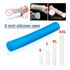 Male Penis-Extender Stretcher Max Vacuum Enhancer Enlarger Silicone Sleeve S-XXL