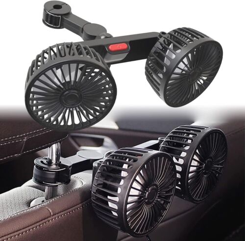 12/24V Car Cooling Fan for Backseat, 360°Adjustable Car Cooling Fan AU - Picture 2 of 8