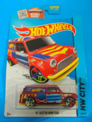 hot wheels 67 austin mini van