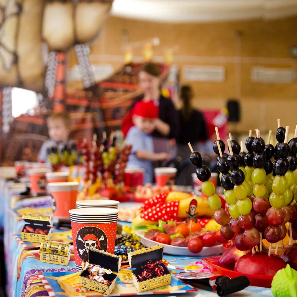 50 Pieces Mini Pirate Treasure Chest Gold Plastic Chests Jewelry Storage Box - Image 4 of 4