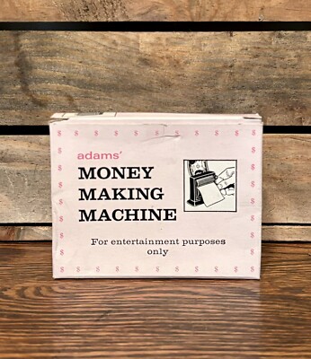 Vintage Adam s  Money Making Machine For Entertainment Purposes Only
