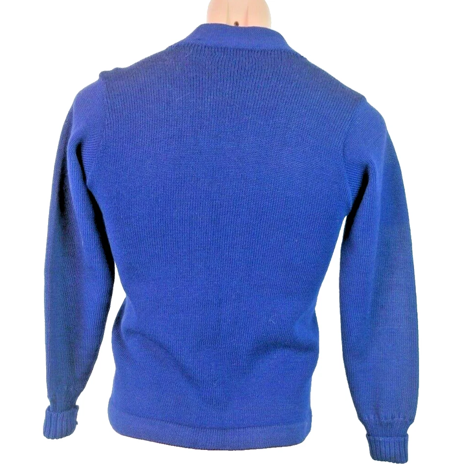 VTG Spalding Varsity Lettermen Navy Blue Sweater Cardigan No patch sz 36 - Image 2 of 4