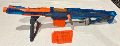 NERF N-Strike Elite Centurion Blaster Mega Series Blue Sonic Ice Special Edition