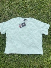 2025 Disney Minnie Mouse Bow Logo Print T-Shirt White Relaxed Fit Size L 12-14