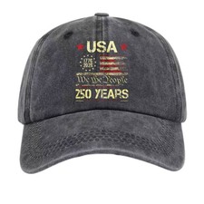 USA 250th Anniversary 1776-2026 We The People Flag Vintage Baseball Cap