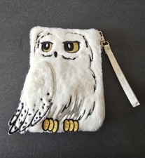 Image of Harry Potter Hedwig Plush Accessory Pouch Wizarding World NEW Zip Close 8x6"