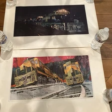 GENERAL LOCOMOTIVE TRAIN ART PRINT ELECTRO-MOTIVE DIVISION GM