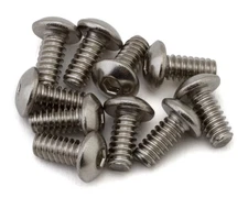 Samix Stainless Steel Button Head Hex Screws (10) (4-40)
