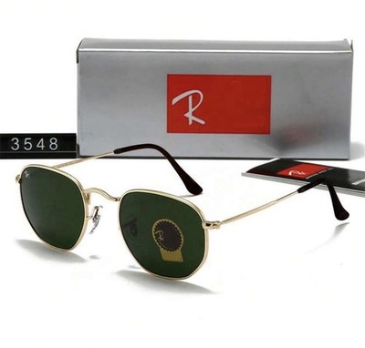New   Authentic Ray Ban  RB3548N  Hexagonal Flat Lenses Sunglasses   Unisex