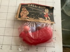Vintage Original Sealed : BALL GUN ON CARD, FUN SPACE TOY hong kong
