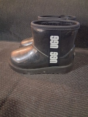 Ugg Girl s Classic Clear Mini Black Bootie Size 11