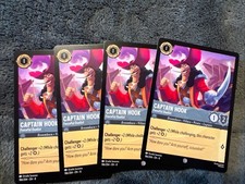 Disney Lorcana Captain Hook - Forceful Duelist 186/204 Reign of Jafar C 4 Cards