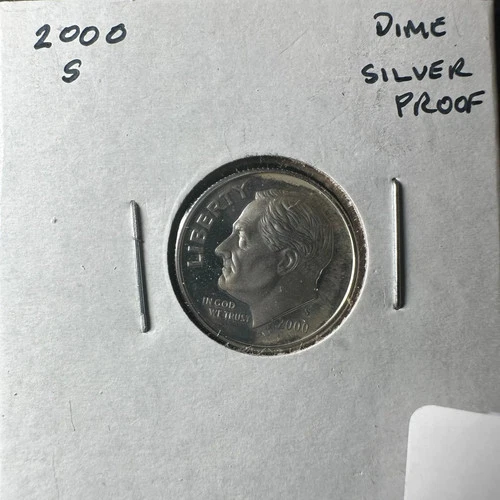 2000-S Roosevelt Dime Silver Proof Brilliant Luster