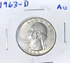 1963-D 25C Washington Quarter: Silver