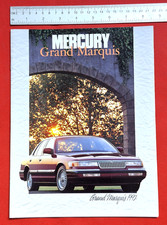 1992 New MERCURY GRAND MARQUIS Catalog Brochure US Market - 4.6 V8 LS GS Sedan