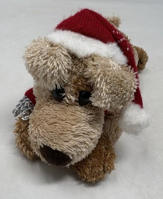 Tesco Chilly & Friends Max der Hund Welpe weiches Plüschtier Weihnachten Schal (L9) Mütze