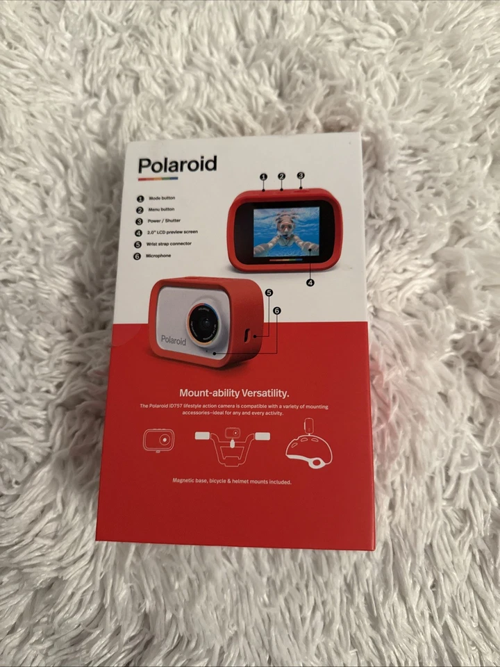 NEW POLAROID ID757 DIGITAL WATERPROOF CAMERA - Image 2 of 3
