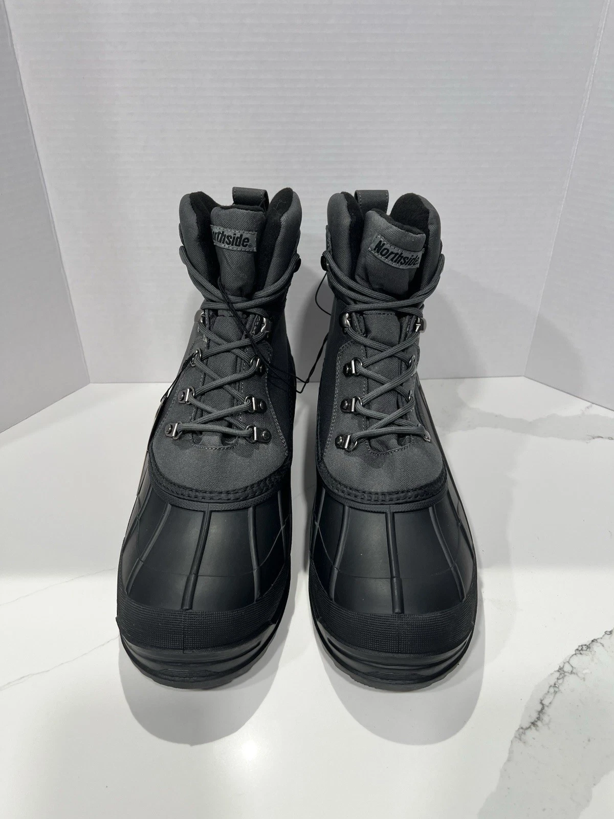 Northside GlacierPeak Mens Insulated Winter Snow Boots Charcoal Sz 13 Waterproof