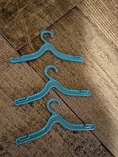Vintage Barbie Ken Doll 1960s Clothes Hangers -Lot of 3 Blue