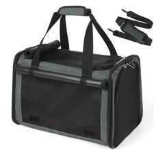 YUDODO 25lbs Cat Carrier Lightproof Soft Sided Pet Carrier for Large Cat