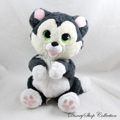 Figaro DISNEY PARKS Baby Pinocchio Plush Cat Grey Green Eyes 27cm (VI)