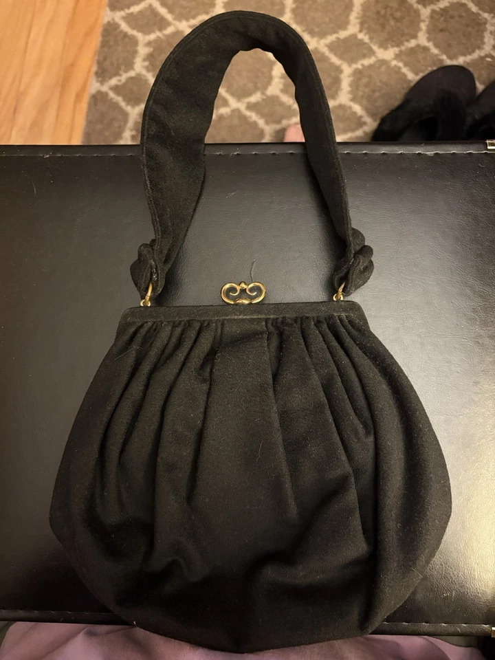 Antiguo Monedero Negro Foto 2 de 2