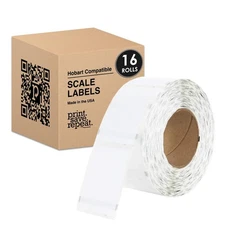 Hobart Quantum Scale Labels QWU300 | 2.25 x 3 in | 16,000 Labels | 16 Rolls o...