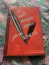 Fifty Famous Songs for the Tonette Robbin’s Music Corporation Sheet Music 1943