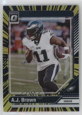 2024 Panini Donruss Optic Electricity Prizm 52/75 AJ Brown #160 s3g