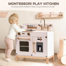 ROBUD Holz Kinderküche Spielzeug Kinder Montessori Spiel küche Herd  Wie Neu DHL