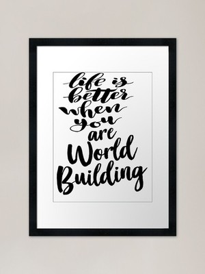 Life Is Better When You Are World B Gerahmtes Wandbild Poster Leinwanddruck Bild