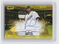 2025 Stadium Club #SCBA-VW Vernon Wells Base Autographs Yellow Foil