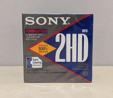 Sony 2HD Floppy Diskettes IBM Formatted 1.44 MB 3.5 Inch  ▪ 10 Pack  NEW  SEALED