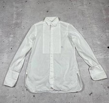 Antique French Edwardian Man's Circa 1900s With Embroidery Gents Dress Shirt