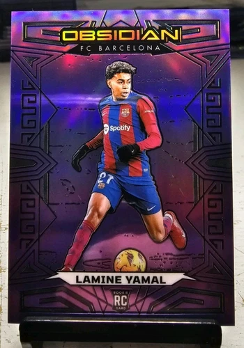 2023-24 Panini Obsidian - Lamine Yamal #152 Electric Etch Purple Flood /25 (RC)