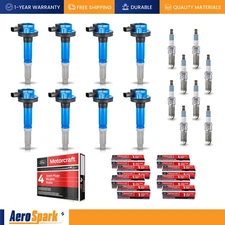 8 Ignition Coil & 8 Motorcraft Platinum Spark Plug for 11-16 Ford F-150 V8 5.0L