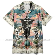 Star Wars Stormtrooper Darth Vader Paradise Found Hawaiian Shirt O Tropical