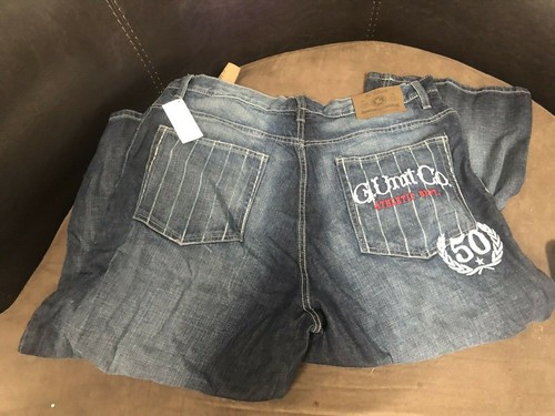 Jean Raw Denim Capri Denim Dark Jeans 