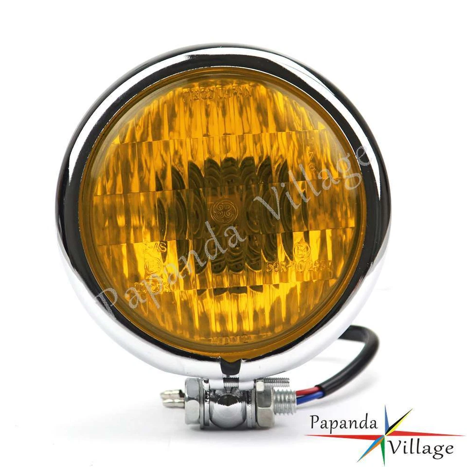 Vintage Style Motorcyclr 4.5'' Headlight For Halrey Chopper Bobber Cafe Racer - Image 3 of 4