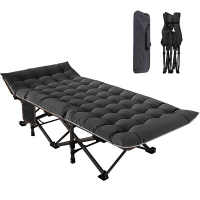 Lit de camping pliable pour 2 personnes, lit de camping pour adultes, lit de couchage portable, supporte 150 kg, idéal pour tente, bureau, voyage en plein air