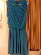 Chaps Women Dress Size XL Light Blue,New