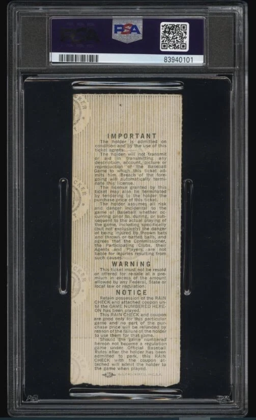 1975 Pete Rose Signed Baseball World Series Champs Game 7 Ticket PSA/DNA Auto 9 - Image 2 of 4